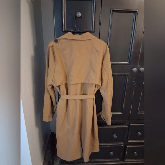 Tan Women's Trench Coat - Picture 2 of 7